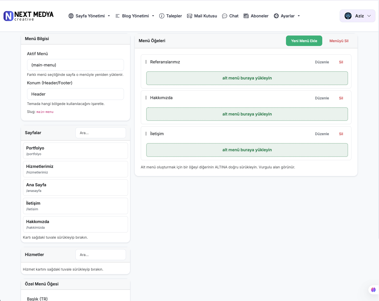 Dashboard Önizleme